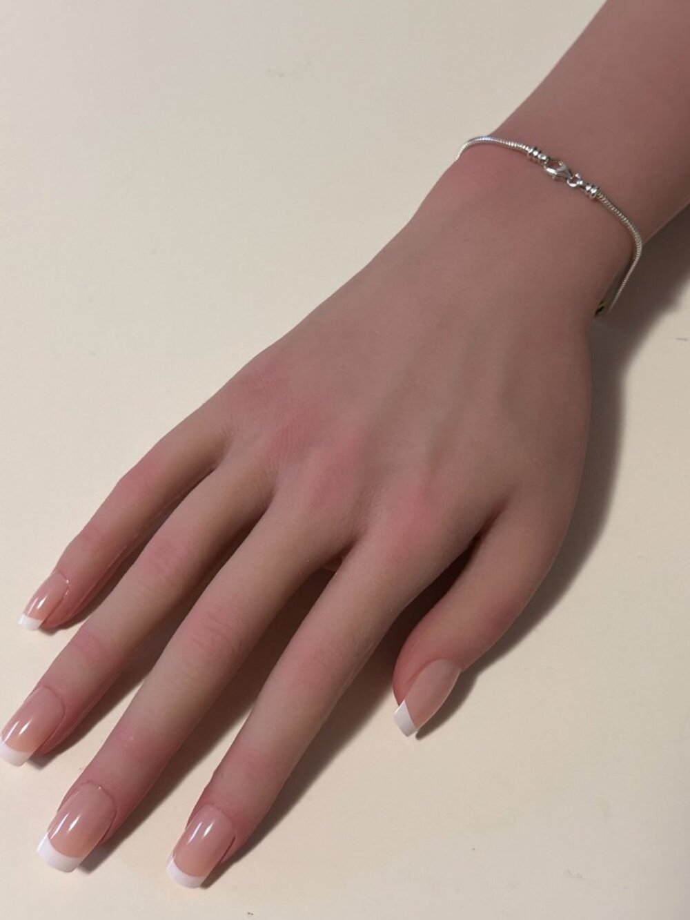 925 Sterling Silver Add-a-Bead Chain with 18k Solid Gold Tube Accent, Customize - Picture 5 of 9